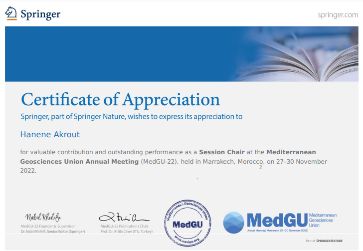 Certificate of appreciation